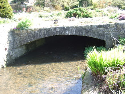 The other end  of the bridge.