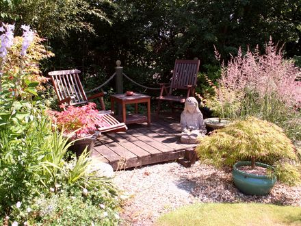 The seating area