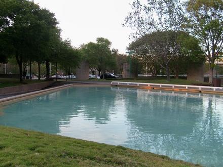 The pools at Tranquillity Park.
