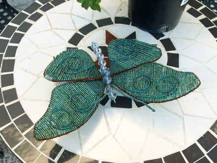 Beaded butterfly
