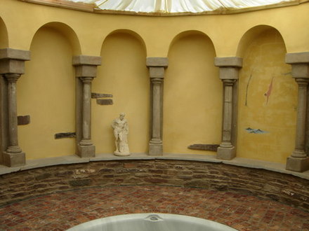 Roman Bath Stockton Bury Garden