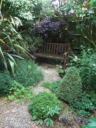 Seat in my hidden garden