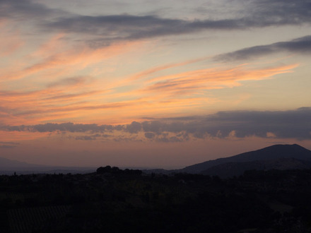 Sunset last night