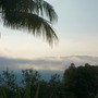 San Salvador's volcano, as the storms start rolling in.