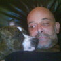 me and my faverite dog merkin