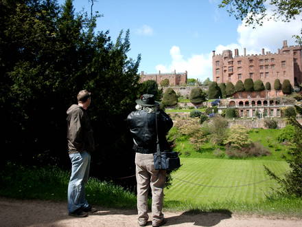 Looking back at the castle.