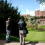 Looking back at the castle.