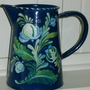 Victorian flower painted milk jug