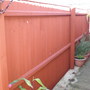 BEEN PAINTING FENCE TODAY RED CEDAR