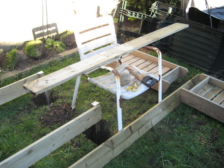 Vegetable plot in progress 2