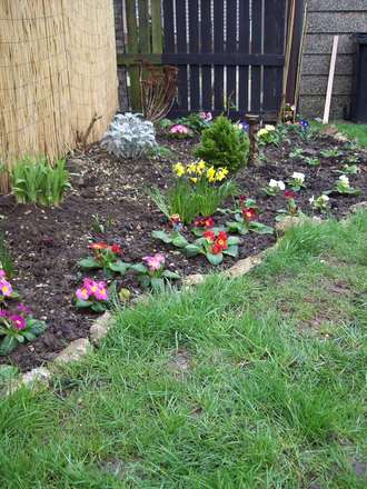 The Flower Bed Oppersite the Pond