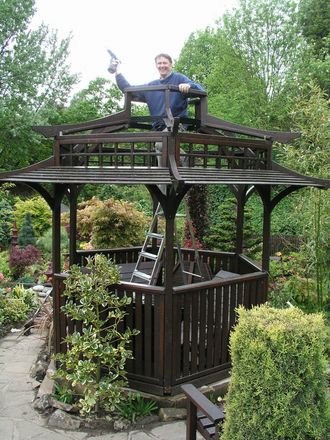 Pagoda nearly built