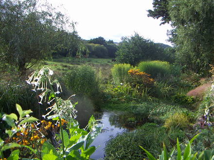 across pond